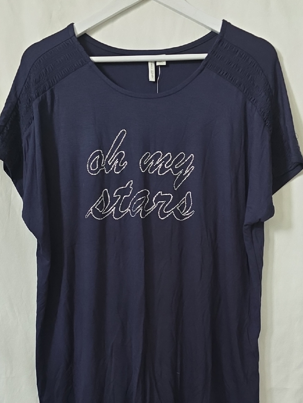 Cato Oh My Stars w/Rhinestones Women's Graphic Tee Sz XL NWT Super Soft